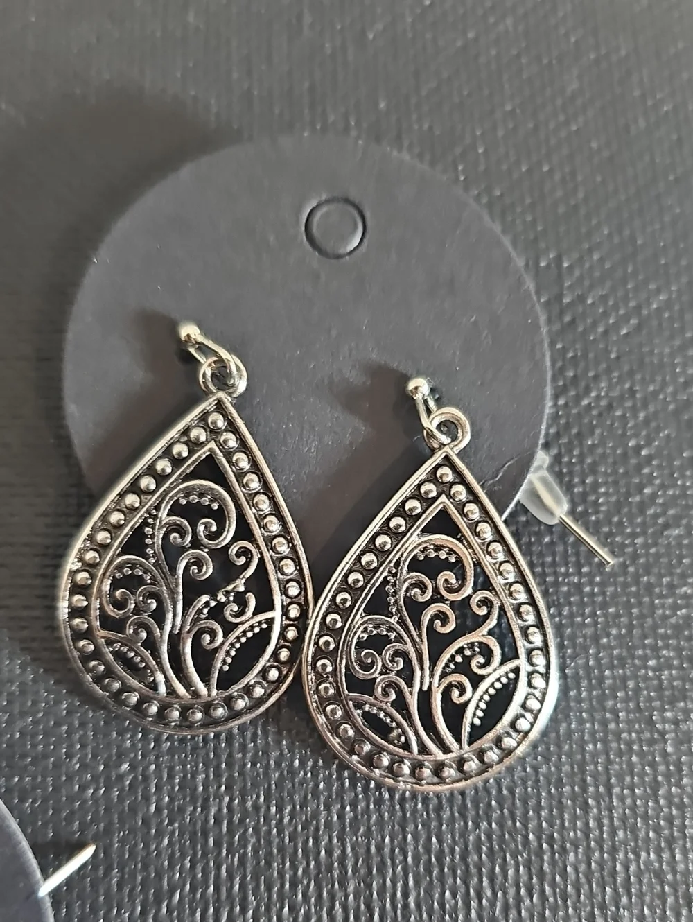 5 Pair Silver Tone Boho Statement Earrings Lot NWOT